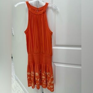 Ramy Brook Orange Sleeveless Dress